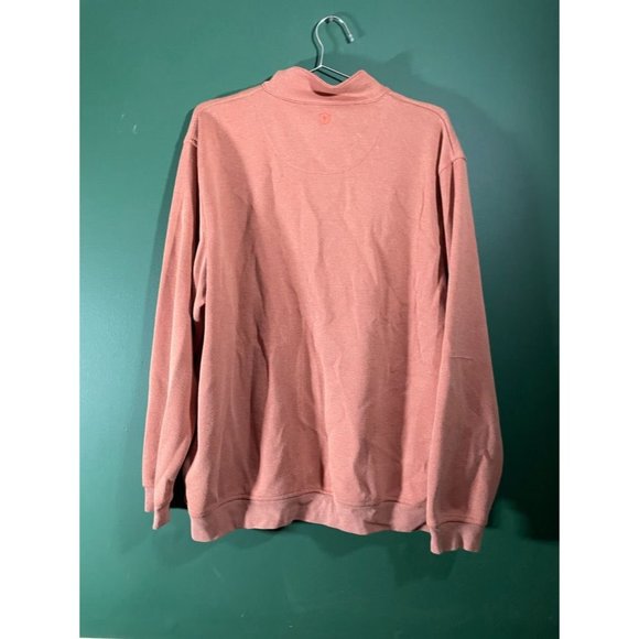 ProTour - Men's Orange 1/4 Zip Long Sleeve Pullover - Size L - Picture 5 of 5